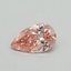 0.30 Ct. Fancy Vivid Pink Pear Lab Grown Diamond
