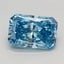 1.15 Ct. Fancy Vivid Blue Radiant Lab Grown Diamond