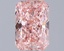 1.09 Ct. Fancy Vivid Pink Radiant Lab Grown Diamond