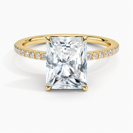 18K Yellow Gold Luxe Petal Diamond Ring
