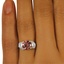 The Melita Ring, smalltop view on a hand