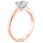 14K Rose Gold Comfort Fit 3mm Ring, smallside view