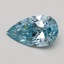 0.52 Ct. Fancy Vivid Blue Pear Lab Grown Diamond