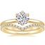 18K Yellow Gold Esme Ring with Flair Diamond Ring (1/6 ct. tw.)