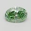 1.07 Ct. Fancy Vivid Green Oval Lab Grown Diamond