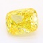 2.32 Ct. Fancy Vivid Yellow Cushion Lab Grown Diamond