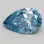 1.54 Ct. Fancy Vivid Blue Pear Lab Grown Diamond