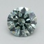 0.72 Ct. Fancy Intense Green Round Lab Grown Diamond