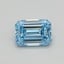 0.31 Ct. Fancy Intense Blue Emerald Lab Grown Diamond