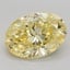 5.06 Ct. Fancy Vivid Yellow Oval Lab Grown Diamond