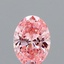 1.01 Ct. Fancy Vivid Pink Oval Lab Grown Diamond
