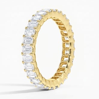 Low Profile Emerald Eternity Diamond Ring (2 ct. tw.)