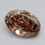 2.14 Ct. Light  Brown Oval Lab Grown Diamond