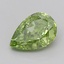 1.05 Ct. Fancy Vivid  Green Pear Lab Grown Diamond
