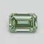 0.76 Ct. Fancy Intense Green Emerald Lab Grown Diamond