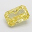 4.19 Ct. Fancy Vivid Yellow Radiant Lab Grown Diamond