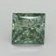 2.09 Ct. Fancy Vivid Pacific Green Princess Lab Grown Diamond