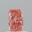 0.50 Ct. Fancy Vivid Orangy Pink Radiant Lab Grown Diamond