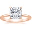 14K Rose Gold Audrey Perfect Fit 1.4mm Solitaire Ring, smalltop view