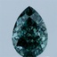 1.02 Ct. Fancy Vivid Green Pear Lab Grown Diamond