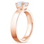 14K Rose Gold Parker Solitaire Ring, smallside view