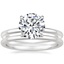 Platinum Salma Diamond Ring with Petite Comfort Fit Wedding Ring