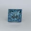1.02 Ct. Fancy Vivid Malibu Blue Princess Lab Grown Diamond