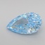 1.22 Ct. Fancy Vivid Blue Pear Lab Grown Diamond