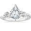 18K White Gold Arden Diamond Ring, smalltop view