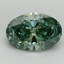 2.02 Ct. Fancy Vivid Pacific Green Oval Lab Grown Diamond