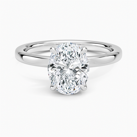 18K White Gold Lumiere 2mm Diamond Ring (1/8 ct. tw.)