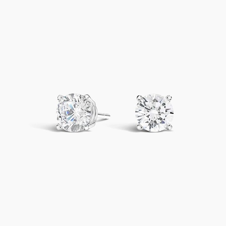 18K White Gold Round Diamond Stud Earrings (1 ct. tw.)