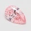 1.09 Ct. Fancy Vivid  Pink Pear Lab Grown Diamond