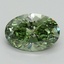 2.00 Ct. Fancy Vivid Green Oval Lab Grown Diamond