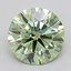 2.99 Ct. Fancy Vivid  Green Round Lab Grown Diamond