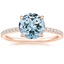 14K Rose Gold Perfect Fit Three-Quarter Diamond Ring (1/4 ct. tw.), smalltop view