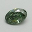 0.58 Ct. Fancy Vivid Green Oval Lab Grown Diamond