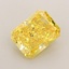 0.84 Ct. Fancy Vivid Yellow Radiant Lab Grown Diamond