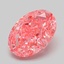 2.10 Ct. Fancy Vivid Pink Oval Lab Grown Diamond