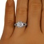 The Faunus Ring, smallzoomed in top view on a hand