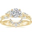 18K Yellow Gold Secret Garden Diamond Ring (1/2 ct. tw.) with Lunette Diamond Ring