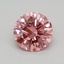 0.34 Ct. Fancy Vivid Pink Round Lab Grown Diamond
