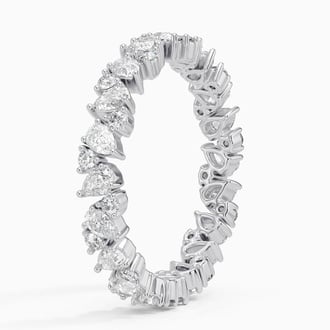 Olivetta Eternity Lab Diamond Ring in Platinum