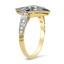 The Corie Ring, smalltop view on a hand