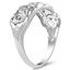The Amodini Ring, smalltop view on a hand