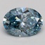 3.05 Ct. Fancy Intense Blue Oval Lab Grown Diamond
