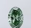 1.00 Ct. Fancy Vivid Green Oval Lab Grown Diamond