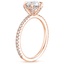 14K Rose Gold Viviana Three-Quarter Coverage Six-Prong Diamond Ring (1/3 ct. tw.), smallside view