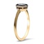 The Marian Ring, smalltop view on a hand