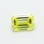 0.54 Ct. Fancy Intense Yellow Emerald Lab Grown Diamond